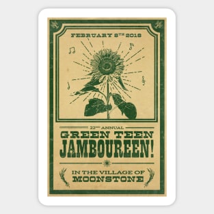 Green Teen Jamboureen Sticker